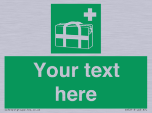 Custom sign safe condition Medical grab bag